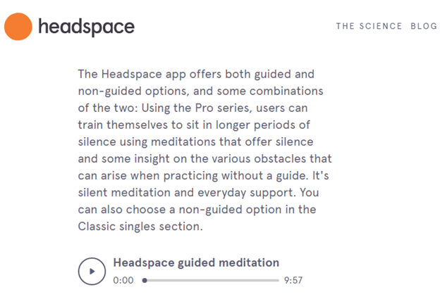 B2B SEO Strategy Guide 2021: 7 Lessons from Companies that Drive 2M+ Visits/Month 7 Headspace CTA