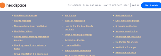 B2B SEO Strategy Guide 2021: 7 Lessons from Companies that Drive 2M+ Visits/Month 6 Headspace