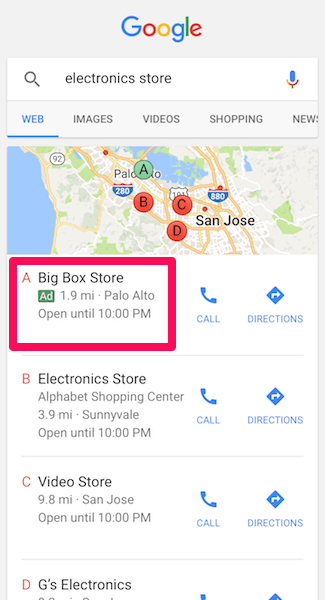 The Beginners Guide To Understanding Google Adsense Vs. Google Ads (AdWords) 8 local pack ads