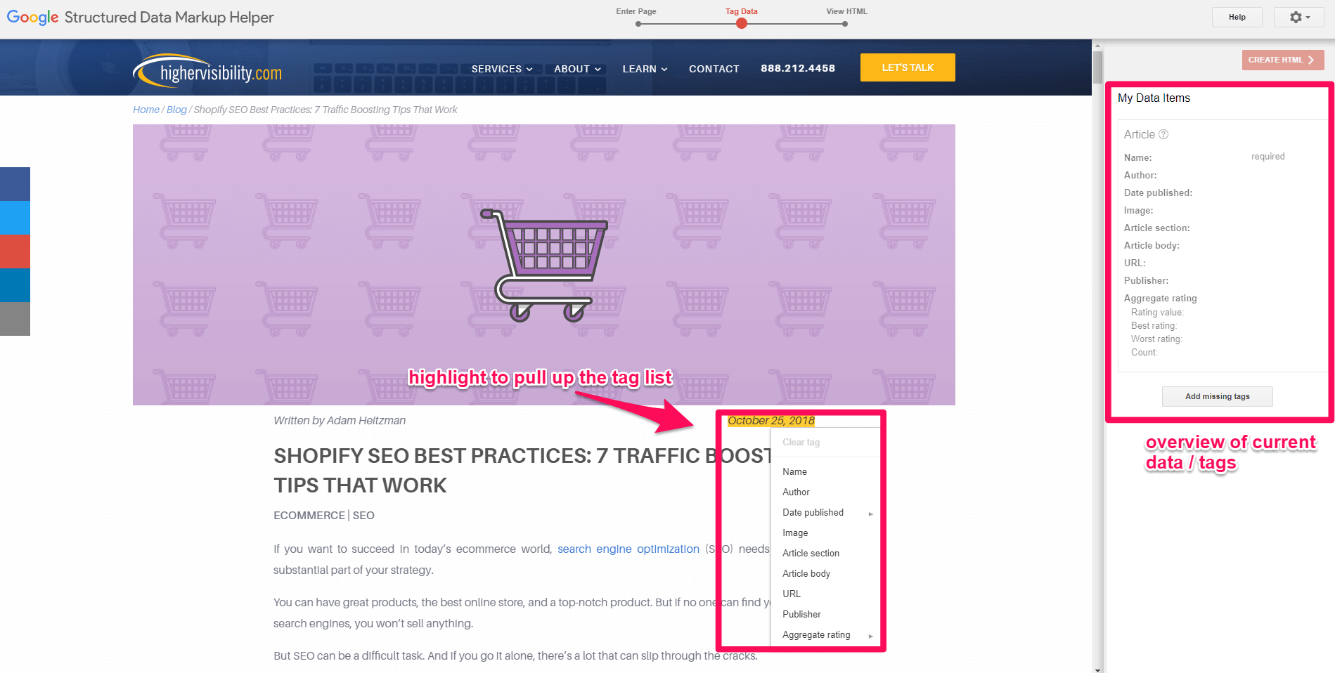 Understanding Google Rich Snippets 17 markup helper 3