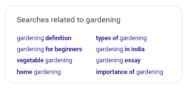Searches related to gardening