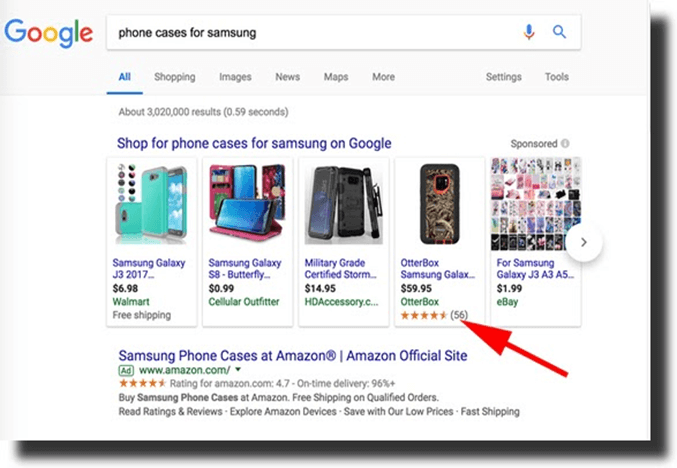 How to Set Up SEO for Google Shopping: A Step-by-Step Guide 5 samsung phone case google shopping serp