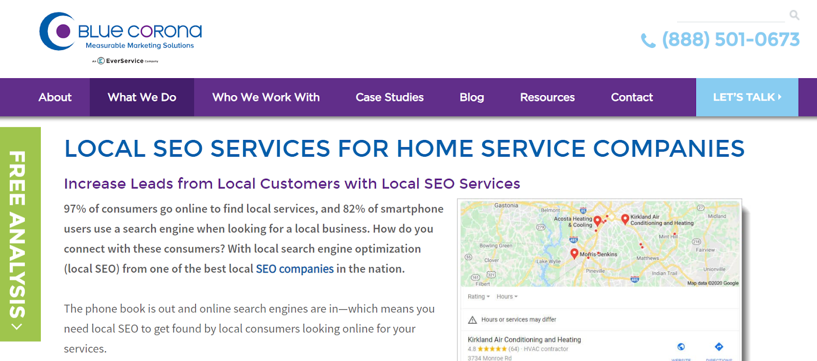 Blue Corona listed as one of the best SEO companies for Home Services