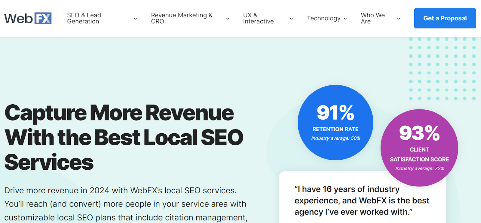 WebFx listed as one of the best SEO companies for Home Services